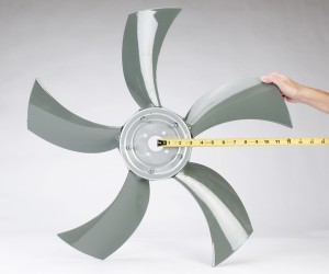 Standard measuring method for determining a fan's diameter